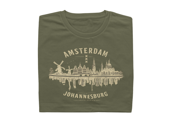 Amsterdam vs Johannesburg T-shirt, South African - Mens Shirt