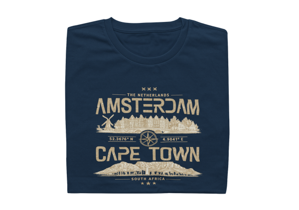 Amsterdam vs Cape Town, South African - Mens Shirt