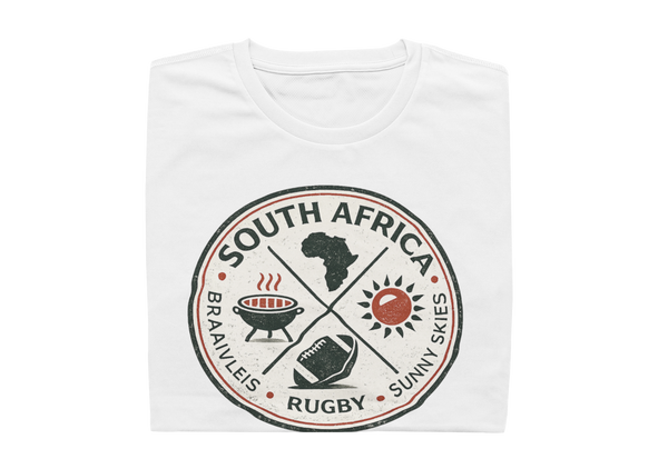 Braaivleis, Rugby, Sunny Skies - Mens Shirt