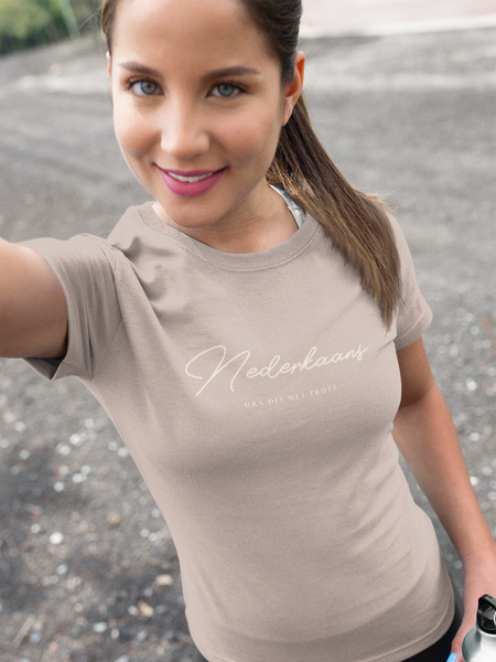 Nederkaans - Dra Dit Met Trots Plain  - Ladies Shirt