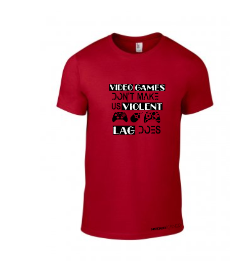 Video Games Don't Make Us Violent Lag Does - Mens Shirt