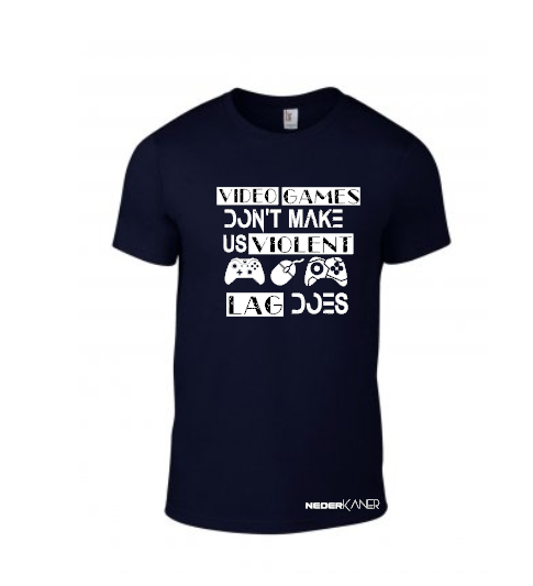 Video Games Don't Make Us Violent Lag Does - Mens Shirt