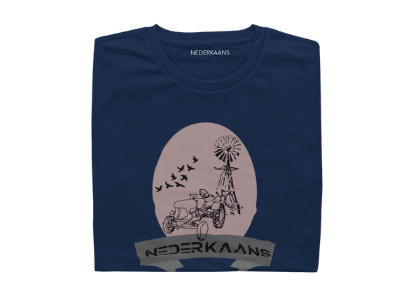 Tractor With Windmill Design - Ladies Shirt