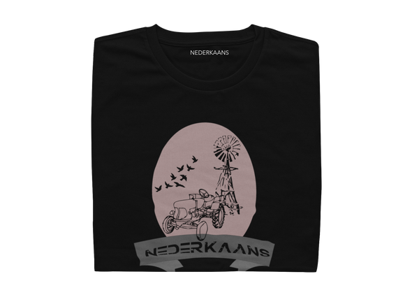 Tractor With Windmill Design - Ladies Shirt