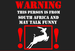 Warning This Person Is From South Africa And May Talk Funny - Ladies Shirt